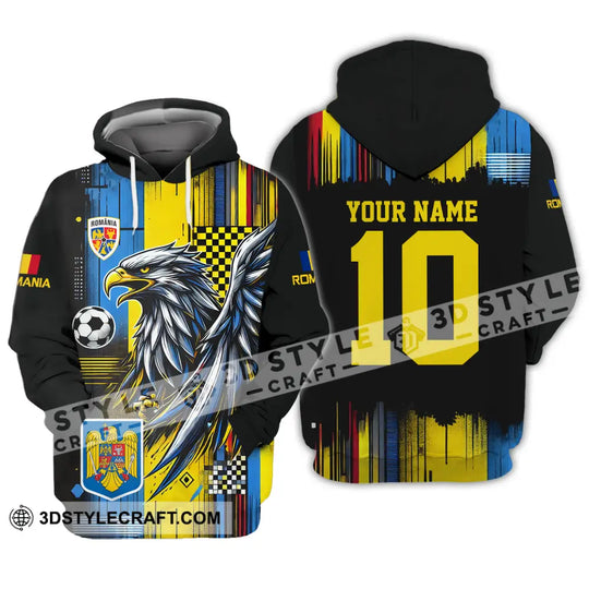 Unisex Shirt - Custom Name And Number Romania Shirt Enhance style option 4