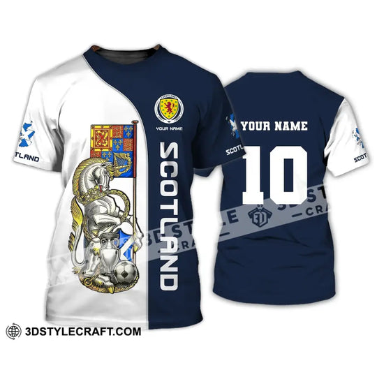Unisex Shirt, Custom Name and Number Scotland Football, Scotland Football Polo Long Sleeve, Euro 2024 Shirt style option 2
