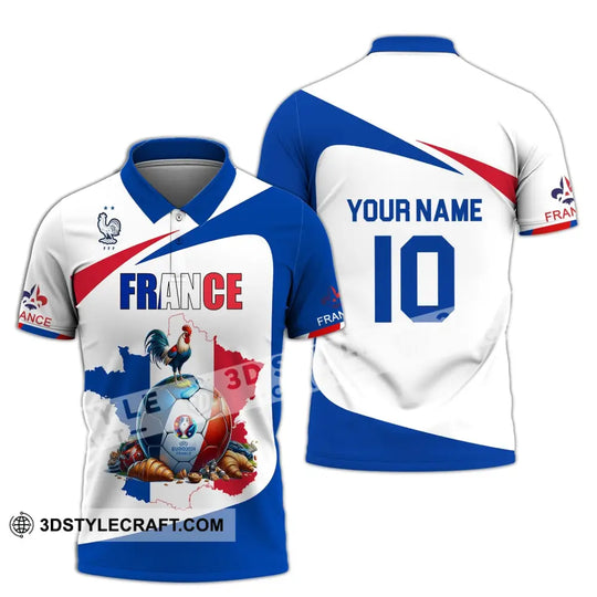Unisex Shirt - Custom Name And Number Sport Shirt, France Chicken Ball style option 4