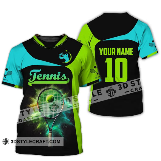 Unisex Shirt, Custom Name and Number Tennis Shirt, Tennis Polo Long Sleeve, Tennis Club Uniform, Tennis Lover Gift style option 2