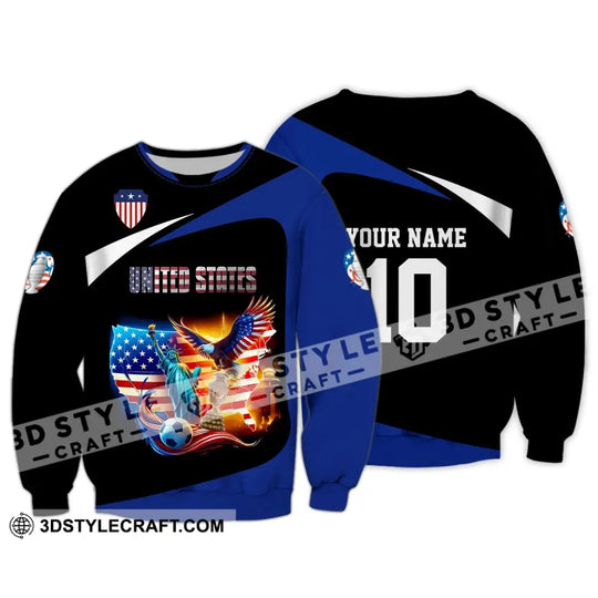 Unisex Shirt - Custom Name And Number Shirt, United States National Team style option 4