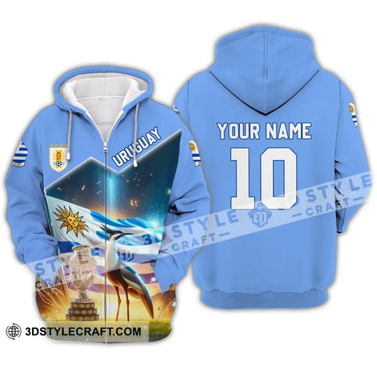 Unisex Shirt - Custom Name And Number Shirt, Uruguay National Team Lover style option 3