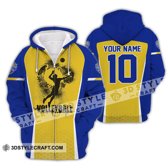 Unisex Shirt, Custom Name and Number Volleyball Shirt, Volleyball Club Uniform, Volleyball Hoodie T-Shirt style option 4