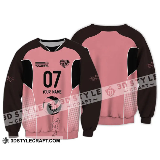 Unisex Shirt, Custom Name and Number Volleyball Shirt, Volleyball Hoodie, Volleyball Team T-Shirt, Gift for Volleyball Players style option 3
