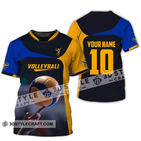Unisex Shirt, Custom Name and Number Volleyball Shirt, T-Shirt for Volleyball Club, Gift for Volleyball Lovers style option 2