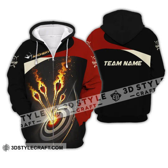 Unisex Shirt, Custom Name and Team Name Archer Shirt, Archery Team Uniform, Archer Gift style option 3
