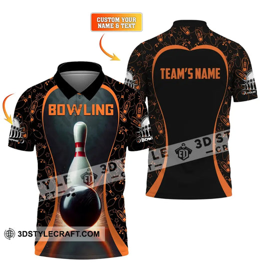 Unisex Shirt Custom Name And Team Bowling Club Polo T-Shirt
