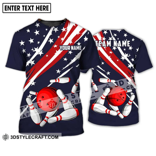 Unisex Shirt - Custom Name And Team Name Shirt - Bowling Hoodie - Bowling Lover Gift - Bowling Shirt style option 2