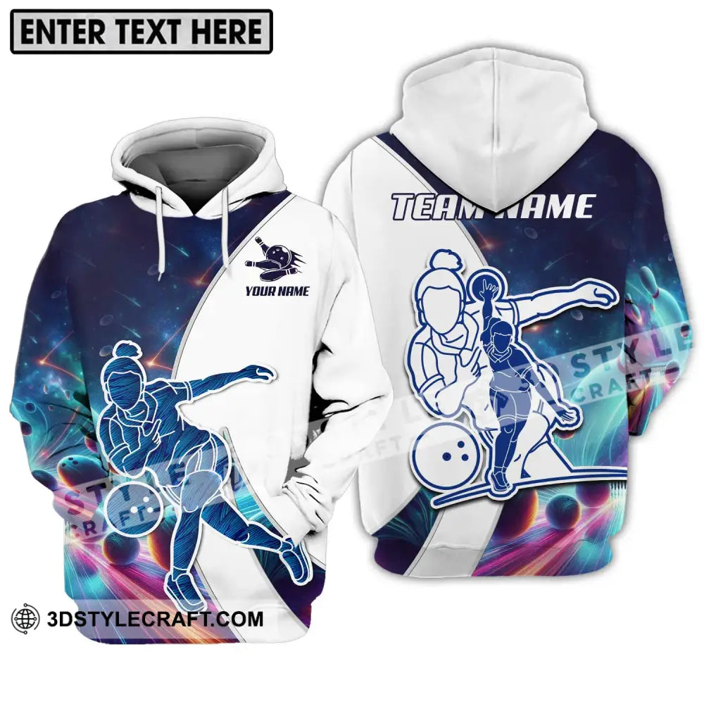 Unisex Shirt - Custom Name And Team Bowling Lover Cool Hoodie / S T-Shirt