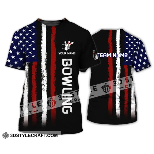 Unisex Shirt - Custom Name And Team Name Shirt - Bowling Lover Gift - Bowling Shirt style option 4