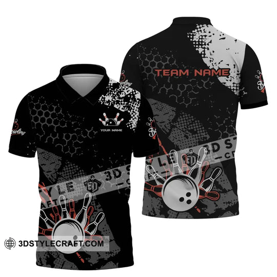 Unisex Shirt - Custom Name And Team Name Shirt - Bowling Lover T-shirt - Bowling Gift style option 4