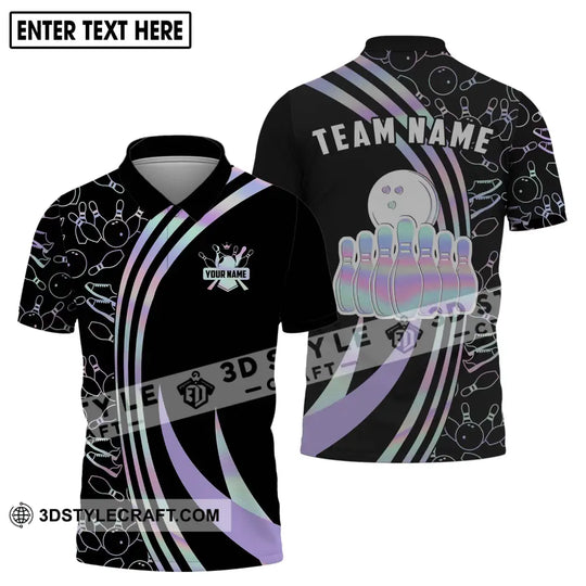 Unisex Shirt - Custom Name And Team Name Shirt - Bowling Player Gift - Bowling Shirt style option 4
