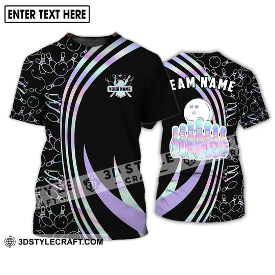 Unisex Shirt - Custom Name And Team Name Shirt - Bowling Player Gift - Bowling Shirt style option 2