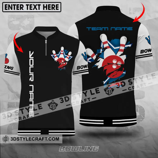 Unisex Shirt - Custom Name And Team Name Bowling Shirt style option 1