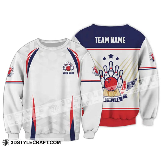 Unisex Shirt - Custom Name And Team Name Bowling Shirt, Three Star Bowling Ball style option 4
