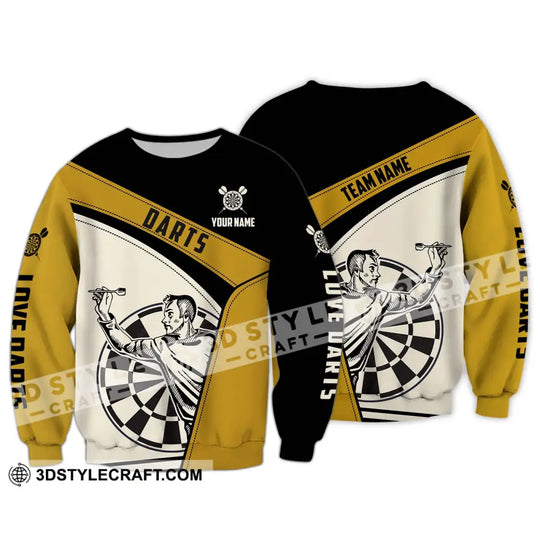 Unisex Shirt - Custom Name And Team Name Darts Shirt, Playing style option 4
