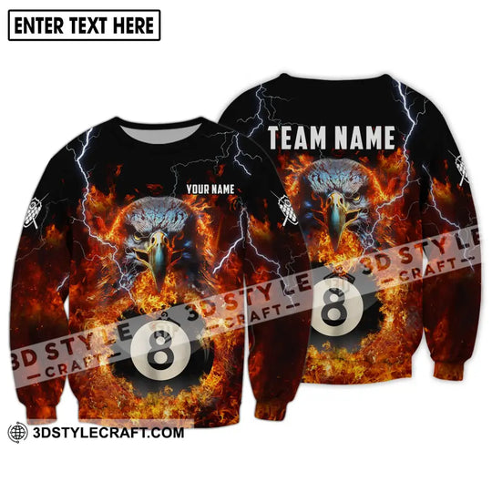 Unisex Shirt - Custom Name And Team Name Shirt, Fire Eagle style option 4
