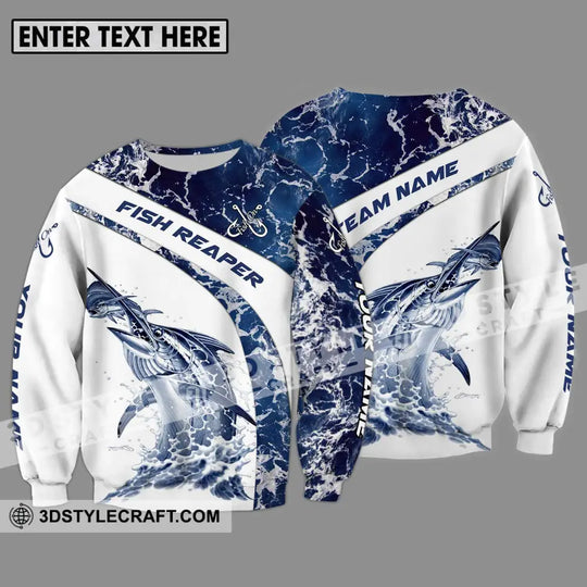 Unisex Shirt - Custom Name And Team Name Shirt Fish On Fish style option 4