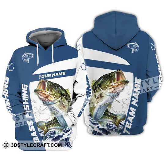 Unisex Shirt - Custom Name And Team Name Fishing Shirt, Bass Fishing Shirt style option 4