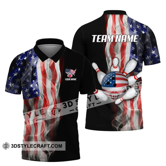 Unisex Shirt, Custom Name and Team Name Shirt for Bowling Lover, Bowling Shirt, Bowling Hoodie Shirt Polo Long Sleeve style option 4