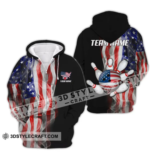 Unisex Shirt, Custom Name and Team Name Shirt for Bowling Lover, Bowling Shirt, Bowling Hoodie Shirt Polo Long Sleeve style option 3