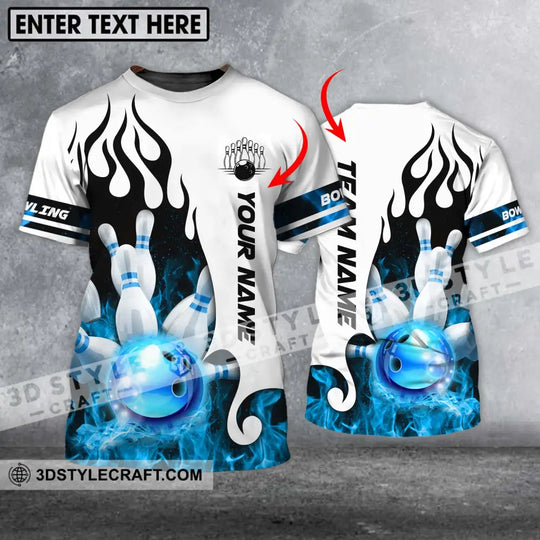 Unisex Shirt - Custom Name And Team Name Shirt, Ice Bowling Ball Shirt style option 1