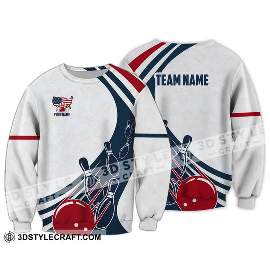 Unisex Shirt - Custom Name And Team Name Shirt, Simple Bowling Ball style option 4