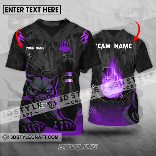 Unisex Shirt - Custom Name And Team Name Sport Shirt, Black Panther Bowling style option 1
