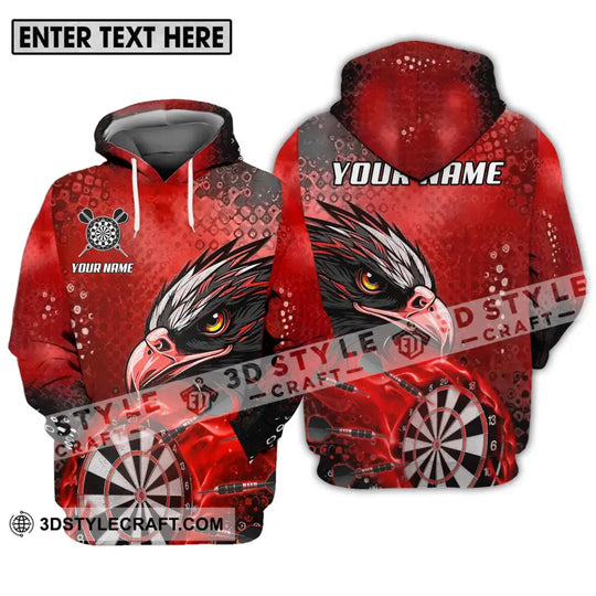 Unisex Shirt - Custom Name And Team Name Sport Shirt, Red Eagle Darts style option 3