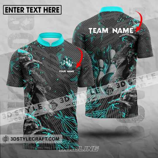Unisex Shirt - Custom Name And Team Name Sport Shirt, Wolves Bowling style option 1