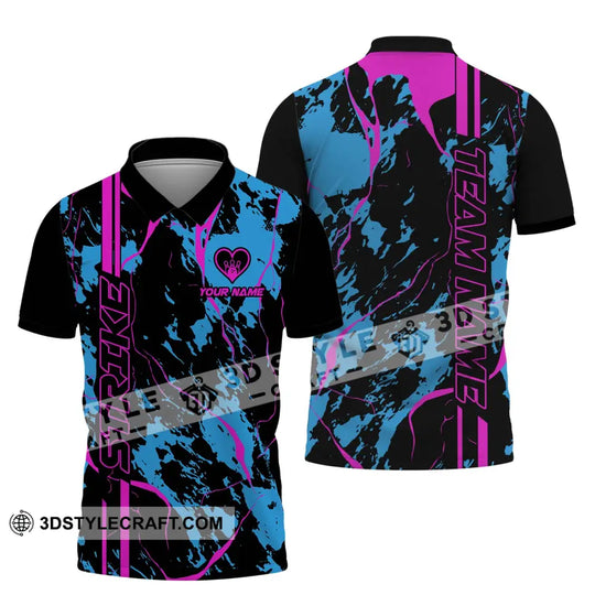 Unisex Shirt - Custom Name And Team Name Shirt - Strike Bowling - Bowling Lover Gift - Bowling Shirt style option 4