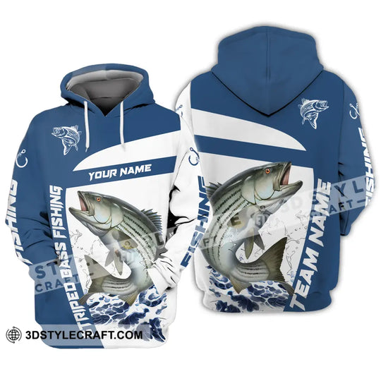 Unisex Shirt - Custom Name And Team Name Striped Fishing Shirt style option 4