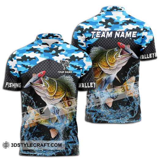 Unisex Shirt - Custom Name And Team Name Shirt, Walley Fishing style option 3