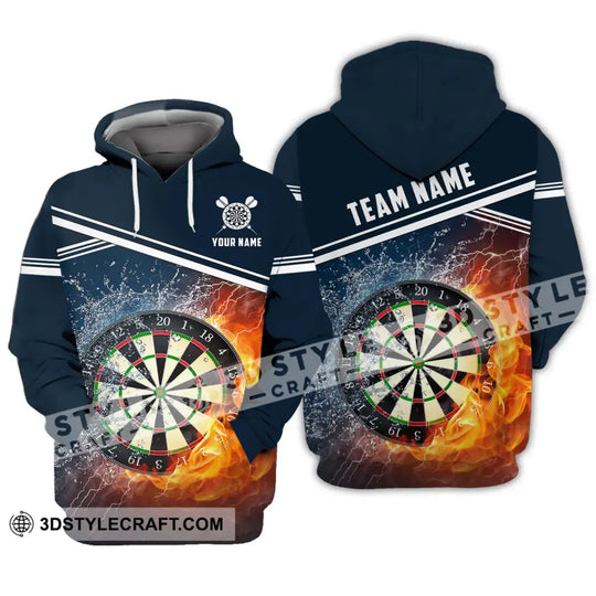 Unisex Shirt - Custom Name And Team Name Shirt, Water Fire Darts Shirt style option 3