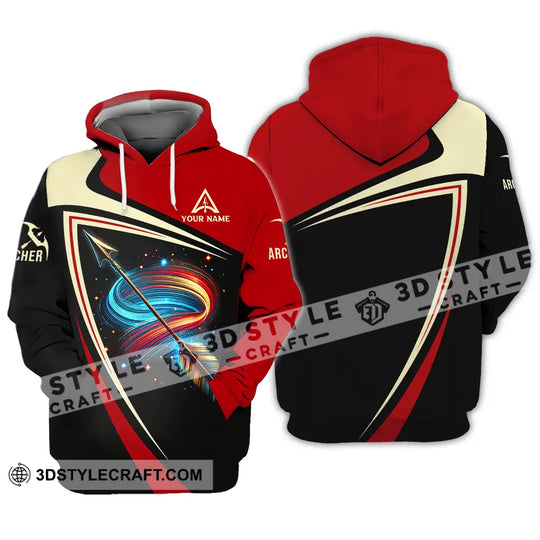 Unisex Shirt - Custom Name Archer Colorful Lines Shirt style option 3