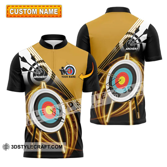 Unisex Shirt - Custom Name Archery Hit The Target Shirt style option 1