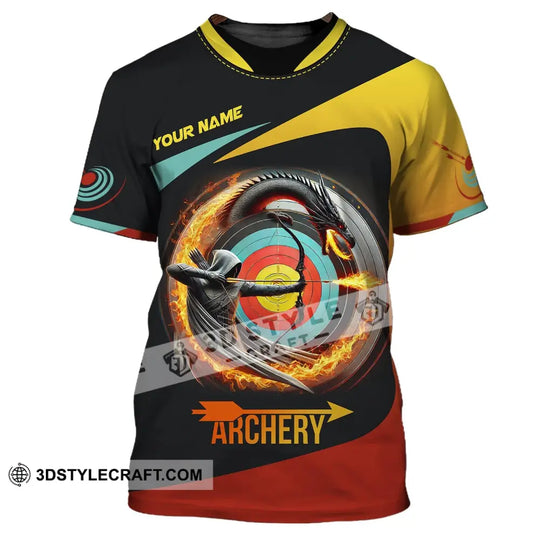 Unisex Shirt, Custom Name Archery Shirt, Archery Polo Long Sleeve, Archery Love T-Shirt style option 2