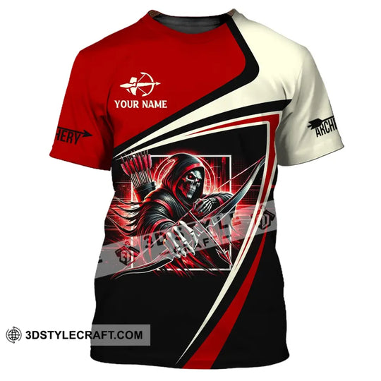 Unisex Shirt, Custom Name Archery Shirt, Archery Polo Long Sleeve, Archery Lover, Archery T-Shirt style option 2