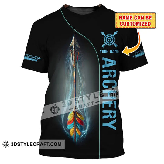 Unisex Shirt, Custom Name Archery Shirt, Archery T-Shirt Hoodie Long Sleeve Shirt, Gift for Archery Lover style option 1