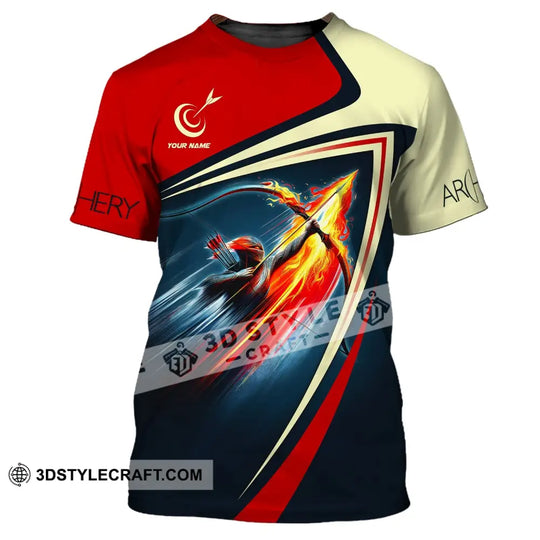 Unisex Shirt, Custom Name Archery T-Shirt, Archery Hoodie Polo Shirt, Archery Gifts, Shirt For Archery Lovers style option 2