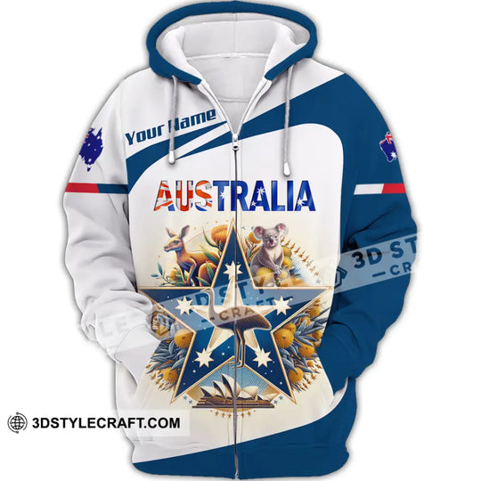 Unisex Shirt, Custom Name Australia Shirt, Australia Lover Polo Long Sleeve Shirt, Australia Gift style option 3