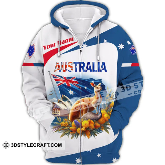 Unisex Shirt, Custom Name Australia Shirt, Australia Lover Polo Long Sleeve Shirt, Australia Gift style option 3