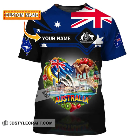Unisex Shirt, Custom Name Australia Shirt, Australia Polo Long Sleeve, Australian Gift style option 1
