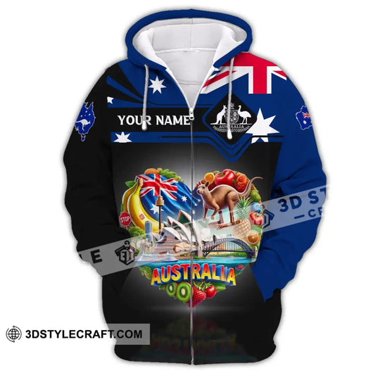Unisex Shirt, Custom Name Australia Shirt, Australia Polo Long Sleeve, Australian Gift style option 2