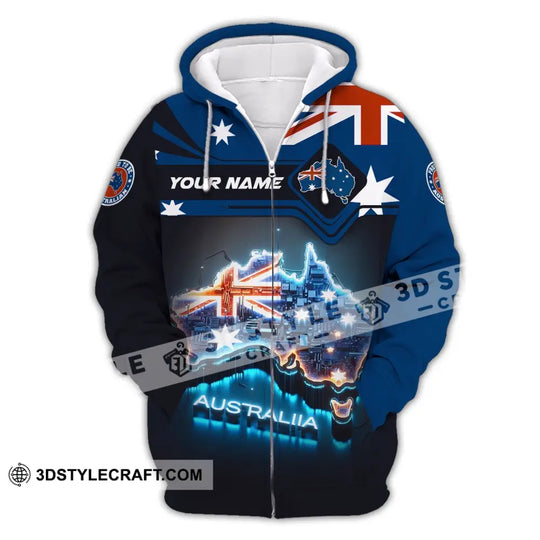 Unisex Shirt, Custom Name Australia T-Shirt, Proud To Be Australian, Australia T-Shirt style option 3