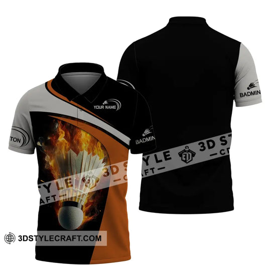 Unisex Shirt, Custom Name Badminton Shirt, Badminton Appearel, Gift for Badminton Player style option 4