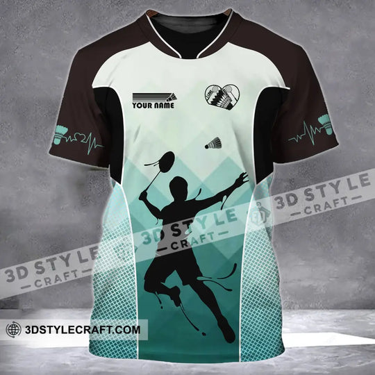 Unisex Shirt - Custom Name Shirt - Badminton Name Clothing style option 2