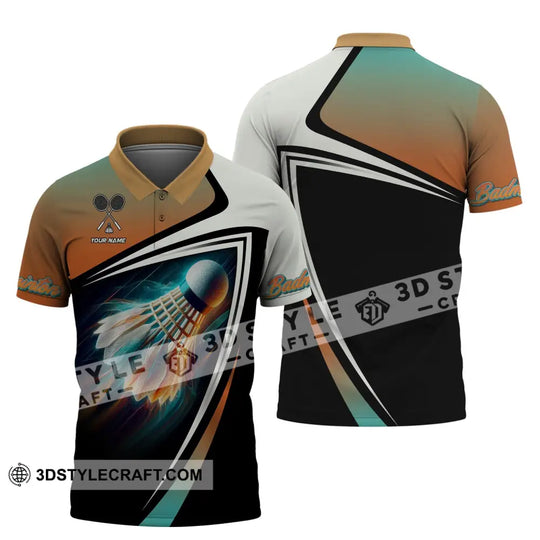 Unisex Shirt, Custom Name Badminton Shirt, Badminton Club Shirt, Shirt for Badminton Lovers style option 4