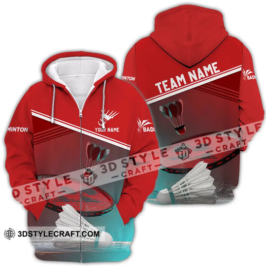 Unisex Shirt - Custom Name Badminton Shirt style option 4