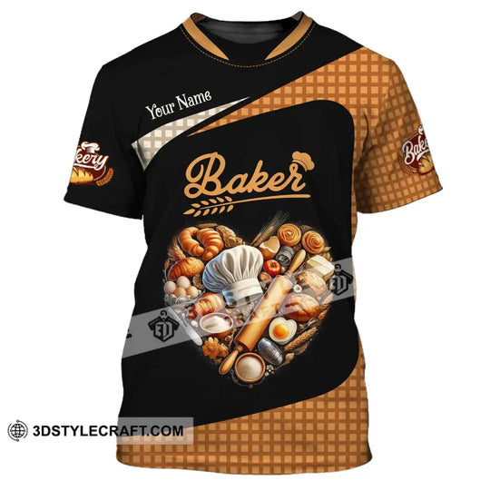 Unisex Shirt, Custom Name Bakery Shirt, Bakery Apparel, Bakery Shop T-Shirt, Bakery Chef Polo Long Sleeve style option 2